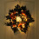 Green Artificial Wreath with Ghost & Pumpkin, 40cm 1