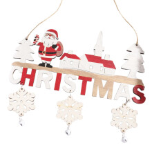 Wooden Door Plaque Christmas Ornament 1 piece