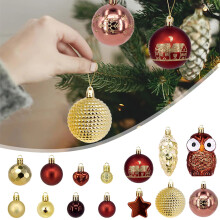 Capino Christmas Ball Ornaments Set – 72 pcs, Brown
