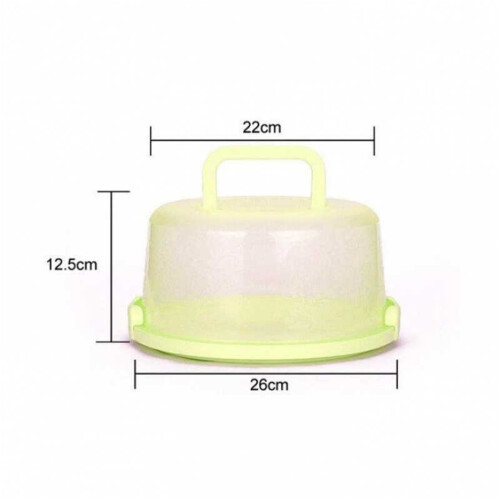 Plastic Round Cake Carrier with Handle for 6-8 inch x 4 1
