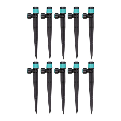 10Pcs 360 Degree Rotating Watering Irrigation Sprayer-Blue