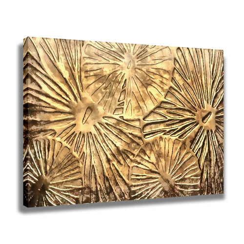 Abstract Gold Canvas Wall Art Poster 1