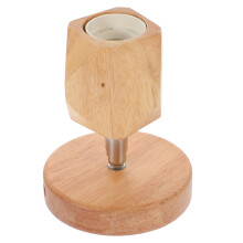 Drewniany uchwyt na lampę sufitową E27 12x10x10cm