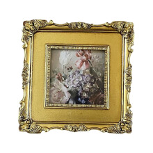 Vintage Resin Photo Frame – Square, 14 x 14 cm