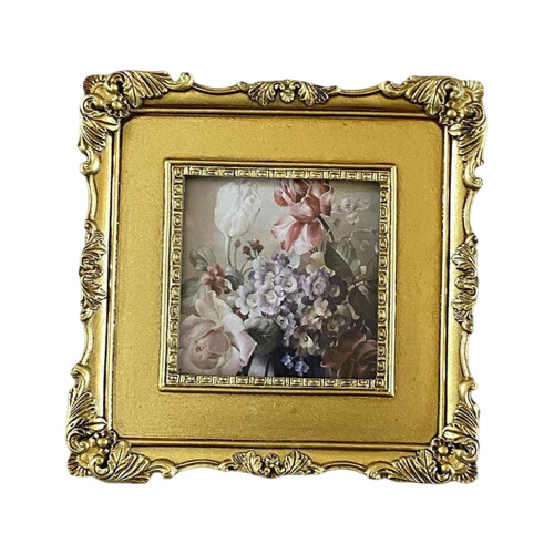Vintage Resin Photo Frame – Square, 14 x 14 cm