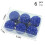 Zeceouar Christmas Tree Ornament Set Blue Shatterproof 3