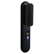 (black) Hair Straightener Brush Hot Comb Hair Straightening LED Display