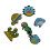 Complete Ocean Theme Silicones Dampeners for Tennis Rackets 4