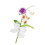 Utilisation de longue durée de bouquet de lys roses tricotée-C 1