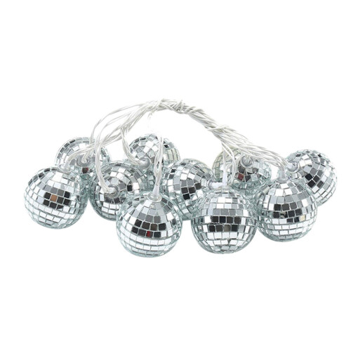 Bola de espelhos com luzes de LED para decoração de casamentos e festas 1