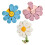 Decorative Flower Shaped Magnetic Clip For-blue white and pink 1