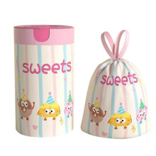 (sweets) Garbage Bag Household Drawstring Portable Thickened Kitchen Number Living Room Garbage Bag