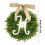 Green Artificial Leaf Wreath with 26 Letters 2