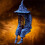 Halloween spøgelsesharpiks ornament solcellehavelys 3