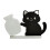 Fridge Magnets Kitchen Office Whiteboard-little black cat 1