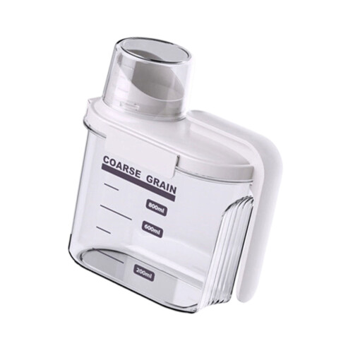 Small ABS Dry Meal Container animals Travel Friendly Thin-White