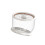 Plastic Sealed Grains Bin With Visible Level Indicators-White S 1