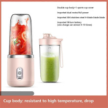 (pink) New Electric Mini Juice Maker Portable Blender Smoothie Juicer Fruit Machine