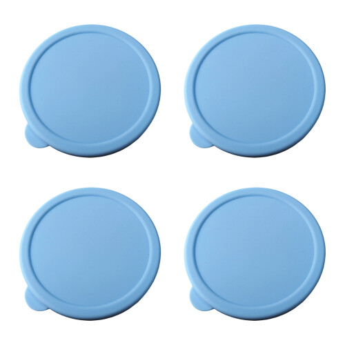 Couvercle de boîte de conserve en Silicone résistant à la-Bleu