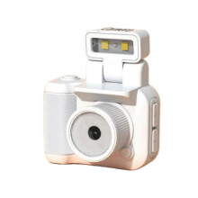 (White with battery) Mini Camera, Mini Vintage Camera, Tiny Nostalgic Snap Camera