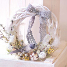 Natural grapevine wreath ring 12 inch