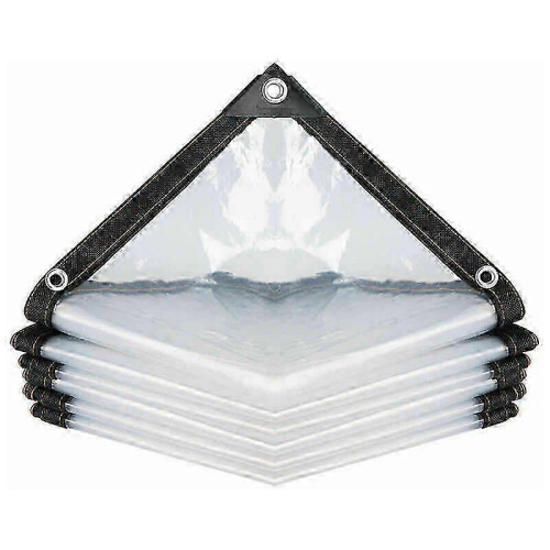 2025 Latest Model Transparent Waterproof Tarpaulin with Eyelets, Multi-Purpose