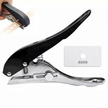 (8mm) Portable Hole Punch Tool,Premium Single Hole Punch Heavy Duty Hole Punch Paper