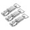 3Pcs Zinc Alloy Quick Release Snap Hooks for Equestrian Gear Silver 10