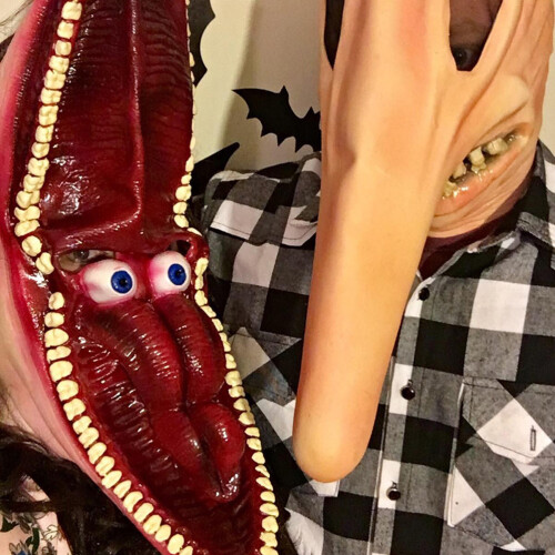 Τρομακτική μάσκα Cosplay από λάτεξ, υλικό υψηλής ποιότητας από λάτεξ, πλήρης κάλυψη 2