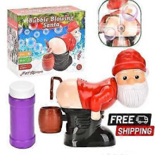 Christmas Bubble Toy Machine Electric Funny Bubble Outdoor Blowing Toys