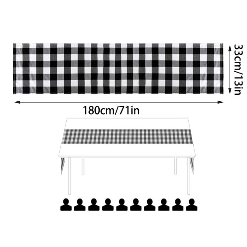 Christmas Knitted Table Runner Linen 180x33cm 2