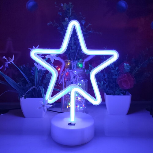 Star LED Neon Sign – USB or Battery Powered 1