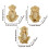 No Evil Monkeys Resin Figurine Home Decor Statue 3