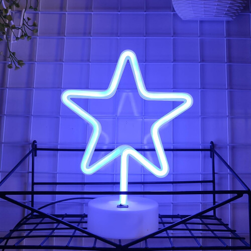 Star LED Neon Sign – USB or Battery Powered 2