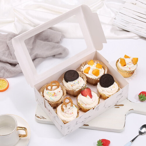 Cupcake Box with Clear Window – 4 or 6 Cavities 2