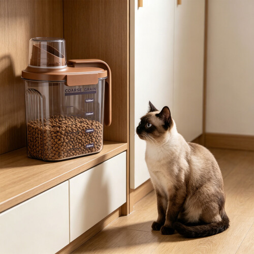 Sanitary Animal Meal Storage System With Comfortable Handle-kse 2