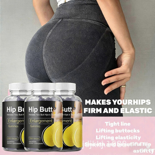 Hip Butt Nutrition Gels & Chews 60 Counts - Black, Ma-ca Plus 1