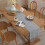 Cotton Linen Table Flag with Tassel Gray 1 pcs 4