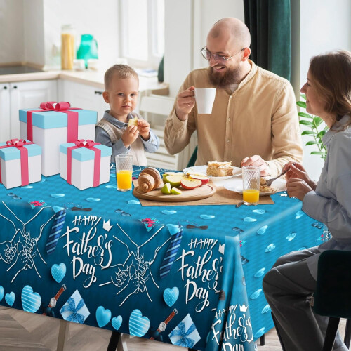 Father's Day Tablecloth Set – Waterproof, 3 Pack 2