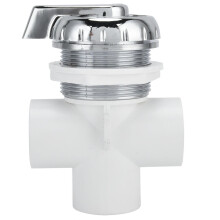 Adaptador de doble orificio compatible con piscinas, spas, bañeras de hidromasaje y desviadores de agua