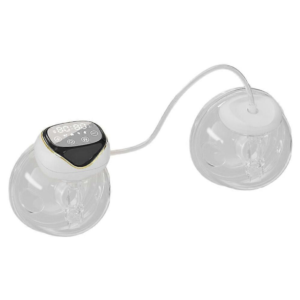 Wearable Bilateral Portable Electric Breast Pump Fully Automatic Integrated Breast Pump Painless Hands-Free Black