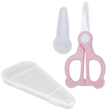 Babykost-Keramikschere, Babyfütterungshilfe, tragbare Schere für Babybedarf, Haushalt, Rosa