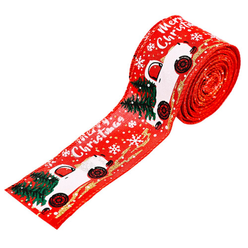 Christmas Lattice Ribbon 5m x 5cm 1