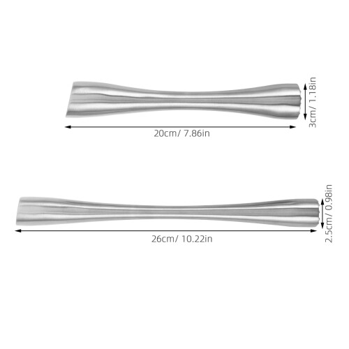 2Pcs Stainless Steel Pickle Pounder for Fermentation Silver Home 1