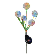 Frühlingszwiebelkugel-Gartenlampe, Solar-LED-Dekoration, Blumenleuchte für Garten, Terrasse, Gehweg,