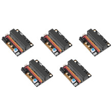 5x Micro-Bit Erweiterungsplatine IOBIT V2.0 Breakout Adapter Shield mit Summer kompatibel mit Kinder-Python-Programm
