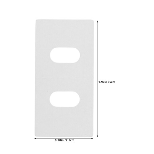 15Pcs Transparent Vertical Blind Repair Patch Kit with Adhesive Tabs 1