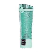 Electric Protein Shaker Cup Sports Water Bottle Automatic Mixer Cup Suitable for Sports/Fitness/Gym/Camping/Outdoor Portable Rechargeable (Green)