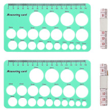 Breast Pump Flange Nipple Sizing Guide Card - Accurate Measuring Tool for Mothers