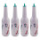 4-Pack Flair Bartender Practice Bottles - White Cocktail Shaker Set for Bar & Pub Training - MXBC 1